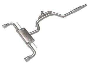 ES#5395995 - 49-36451-P - Gemini XV 3 IN To 2-1/2 IN 304 Stainless Steel Cat-Back Exhaust System W/ Cut-Out Polished - Unleash deeper tone and measurable power with this aFe POWER cat-back systemengineered from full 304 stainless steel, featuring an electronically controlled exhaust valve for sound on demand, and delivering gains of up to +10 HP and +13 lb-ft of torque - AFE - Volkswagen