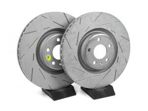 ES#2620722 - USR1845 - Front Slotted Brake Rotors - Pair (356x34mm) - Reduce the fading, improve your braking with EBC USR Slotted Brake Rotors - EBC - Audi