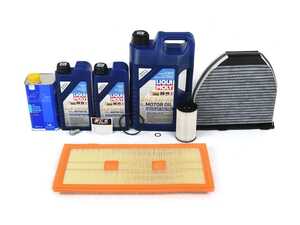 ES#4899144 - w204m276bKT - W204 2012-2015 Mercedes-Benz C300 M276 B Service Kit - Includes Liqui Moly Oil Service Kit, Hengst cabin filter, air filter and ATE brake fluid. - Assembled By ECS - Mercedes Benz