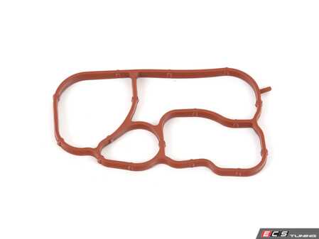 ES#3546977 - 06L117070 - Engine Oil Cooler Gasket - Connects oil cooler to oil filter housing - Elring - Audi Volkswagen