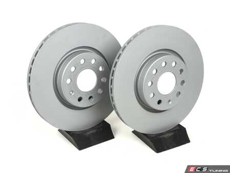 ES#2961390 - RK1386 - Front Brake Rotors - Pair (312x25)  - Restore the stopping power in your vehicle - EBC - Audi Volkswagen