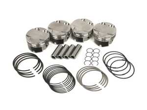 ES#4849836 - 353830 - JE Performance Piston Set - Includes rings, wire locks, and wrist pins - 82mm bore (1mm overbore), 9.25:1 CR, 86.4mm stroke (stock) - JE Piston - Audi Volkswagen