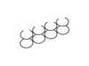 ES#4849836 - 353830 - JE Performance Piston Set - Includes rings, wire locks, and wrist pins - 82mm bore (1mm overbore), 9.25:1 CR, 86.4mm stroke (stock) - JE Piston - Audi Volkswagen