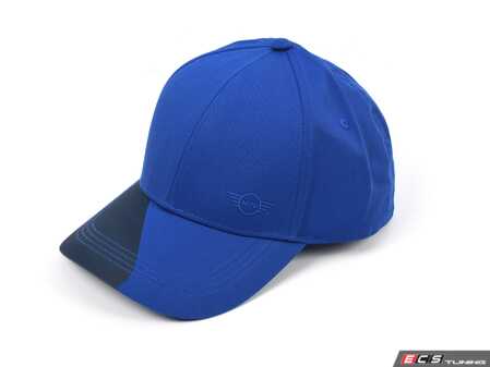 ES#4788416 - 80165B320B4 - MINI CAP / Hat With car Detail -  Blazing Blue/Indigo  - Newer design with adjustable back and two tone - Genuine MINI - MINI