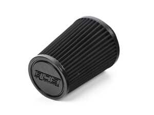 ES#3697634 - 003675ECS03-02 - Universal High Flow Performance Air Filter - Dry (2.5" inlet) - High flow, reusable air filter. Used as a replacement filter to an ECS intake system or for your custom intake project. 4.5" Base OD / 6" Filter Height / 3.5" Top OD - ECS - Audi BMW Volkswagen