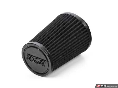 ES#3697634 - 003675ECS03-02 - Universal High Flow Performance Air Filter - Dry (2.5" inlet) - High flow, reusable air filter. Used as a replacement filter to an ECS intake system or for your custom intake project. 4.5" Base OD / 6" Filter Height / 3.5" Top OD - ECS - Audi BMW Volkswagen