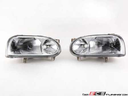 ES#2497407 - 9538101EKT - Dual Chamber Ecode Headlight - Pair - (NO LONGER AVAILABLE) - Upgraded dual chamber lighting for your MKIII Golf - TYC - 