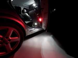 ES#2497596 - WHP9TKIT1 - Audi Allroad LED Door Warning Light Kit - Make your Audi even more visible when the doors are open at night with RED LEDs for the warning light housings. - ZiZa - Audi