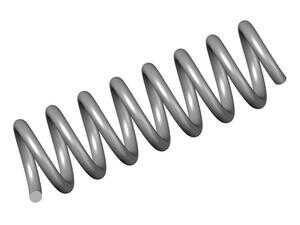 ES#4329001 - 2113240604 - Rear Coil Spring - Priced Each - One (1) blue paint marking and one (1) green paint marking, fits left or right side - Meyle - Mercedes Benz