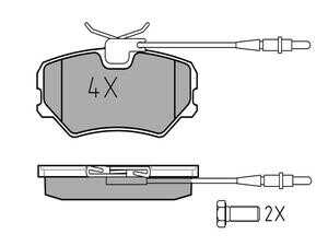 ES#4329063 - 21209 - WVA | Brake pad set  PEUGEOT 405 (01/87-11/99) - Meyle - BMW
