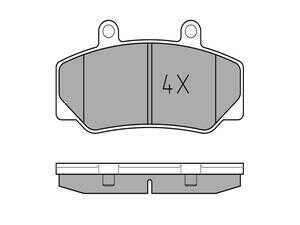 ES#4329083 - 21233 - WVA | Brake pad set  VOLVO 740 / 760 / 780 (08/81-12/92), 940 / 960 (08/90-10/95), 940 / 960 / S/V 90 (09/90-12/98) - Meyle - Mercedes Benz