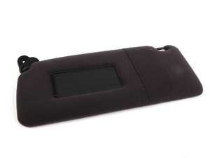 ES#87390 - 51168258021 - Left Cloth Sun Visor - Black - Includes vanity mirror - Genuine BMW - BMW