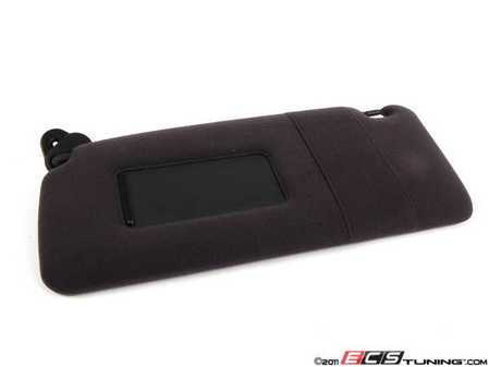 ES#87390 - 51168258021 - Left Cloth Sun Visor - Black - Includes vanity mirror - Genuine BMW - BMW