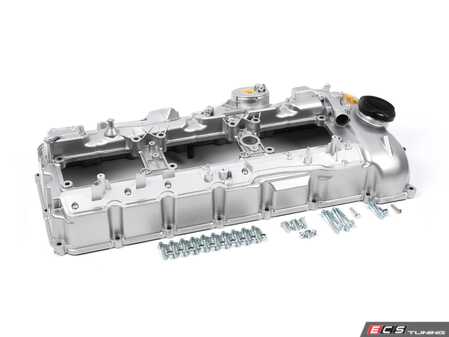 ES#5491718 - 111278463591alKT - Aluminum Valve Cover Replacement Kit - With Cap - Quality Upgraded Aluminum Replacement S55 Valve Cover With Gasket and Integrated PCV Valve. With oil cap! - Bremmen Parts - BMW