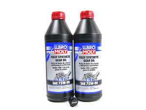 ES#259864 - 02J398003 - Manual Transmission Service Kit W/ ECS Magnetic Drain Plug - Featuring Liqui Moly Synthetic fluid to service your tranmission - Assembled By ECS - 