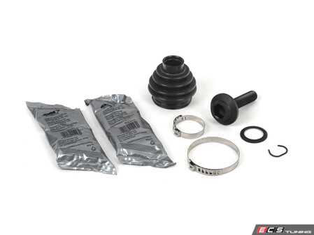 ES#4907896 - 8R0598203 - Outer CV Joint Boot Kit - Priced Each - Complete boot kit with hardware and grease - GKN Drivetech - Audi