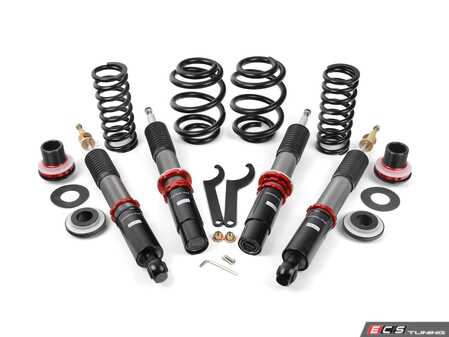 ES#5445604 - S195 - Rennline Sport+ Performance Coilover Suspension System - 95B Macan - Take control of your ride while going low with Rennline sport-tuned coilover system! - Rennline - Porsche