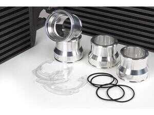 ES#4488136 - 8112A - Intercooler Tubing Couplers - Pair - 2.5" slip-on adapter fittings with locking clips - CSF - Porsche