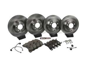 ES#3990572 - KOE6650 - Front & Rear Brake Service Kit Autospecialty OE Replacement Brake Kit - (360x36/330x28) - Stock replacement brake kit with hardware, featuring OE replacement brake rotors and ceramic pads - Power Stop - Volkswagen Porsche
