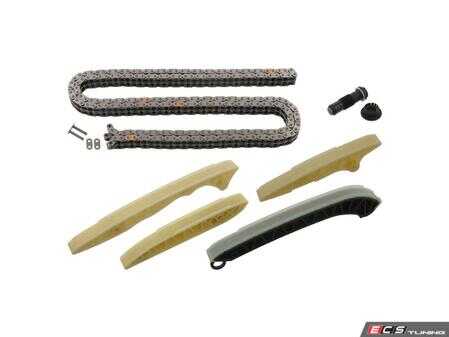 ES#2875000 - 2720500811S3 - Timing Chain Kit - Includes Timing Chain, Tensioner Rail, (3) Guide Rails, Chain Tensioner, and Connecting Link - Febi - Mercedes Benz