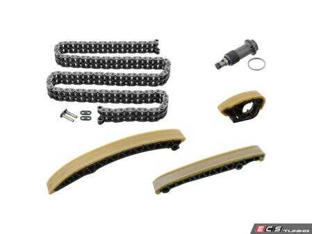 ES#2871946 - 6400500111S2 - Timing Chain Kit - Includes Timing Chain, (3) Guide Rails, Chain Tensioner, and Connecting Link - Febi - Mercedes Benz