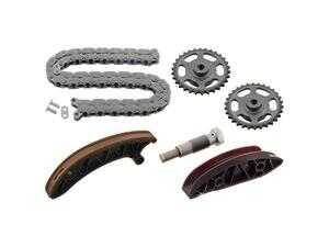 ES#2865139 - 0009936276S4 - Timing Chain Kit - Includes Timing Chain, Guide Rail, Guide Rail (139mm), Chain Tensioner, (2) Camshaft Gears, and Connecting Link - Febi - Mercedes Benz