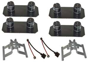 ES#5424945 - 40005-00014 - Rear Brake Hardware Kit - Service your rear brakes with this kit from Hamburg Tech! - Hamburg Tech - Porsche