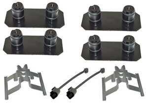 ES#5424951 - 40005-00015 - Rear Brake Hardware Kit - Service your rear brakes with this kit from Hamburg Tech! - Hamburg Tech - Volkswagen Porsche