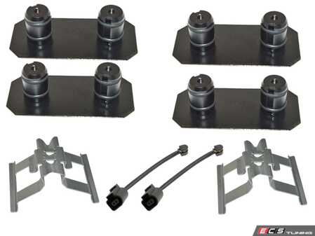 ES#5424951 - 40005-00015 - Rear Brake Hardware Kit - Service your rear brakes with this kit from Hamburg Tech! - Hamburg Tech - Volkswagen Porsche
