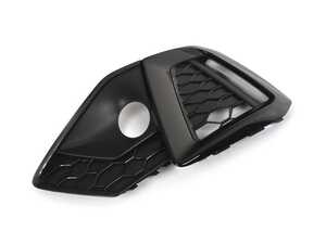 ES#4008251 - 8W0807682AMT94 - Satin Black/Polished Black Cooling Air Grill - Right  - Keep your exterior looking clean - Genuine Volkswagen Audi - Audi