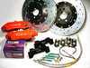 ES#1179 - MK4S2V2BBK-R SLT - Big Brake Kit - Red Calipers - Slotted Rotors (332x26) - (NO LONGER AVAILABLE) - Includes four piston Porsche Boxster caliper, caliper carrier, pads, sensors, floating zinc coated rotors, exact-fit stainless steel lines, and hardware - ECS - 
