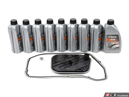 ES#2608127 - 0BK398009KT2 - 8-Speed Automatic Transmission Service Kit - Includes the necessary filter, plug, gasket, and fluid to service your transmission - Assembled By ECS - Audi