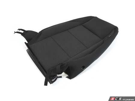 ES#2086687 - 5K3881805SILZ - Left Upper Seat Cover - Titanium Black/Art Gray - Includes upper heater element - Genuine Volkswagen Audi - Volkswagen