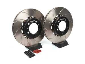 ES#4630103 - A1-032A - Girodisc Front Slotted 2-Piece Rotors - Pair 350mm - Two-piece floating rotors are direct replacements for factory rotors in street and track applications - Girodisc - Porsche
