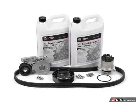 ES#2718057 - 021121004X - Water Pump Replacement Kit - Refresh your accessory belt system during your water pump replacement - Assembled By ECS - Volkswagen