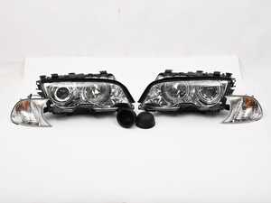 ES#5425011 - ANZ121268 - ANZO Projector Headlights W/ Halo - E46 M3 - Chrome *Scratch And Dent* - Plug and play chrome housings for a unique look and improved visibility. Select your favorite bulbs! - Scratch & Dent - BMW