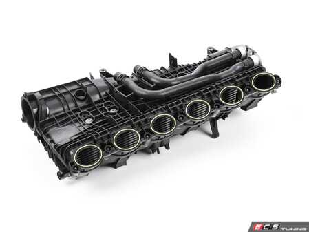 ES#3015821 - 11618603913 - Intake Manifold Assembly w/ Integrated Air-to-Water Intercooler - Replace your leaking intake manifold with a brand new manifold directly from BMW - Genuine BMW - BMW