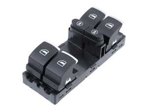 ES#5425692 - 7P6959857 - Chrome Window Switch - Left - Found in the driver's door for operation of front and rear windows with child locks - URO - Volkswagen