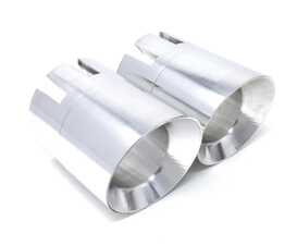 ES#4143452 - BMSFEXHUASTTIPSS - Billet Exhaust Tips - Pair - Polished Silver - Upgrade the sporty appearance of you exhaust with billet exhaust tips from BMS - Not for use with M-Performance exhaust systems. - Burger Motorsports - BMW
