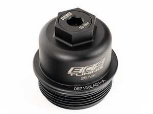 ES#4905507 - 057120LA01 - Billet Aluminum Oil Filter Cap - A stylish aluminum upgrade over the factory plastic piece. No more damaged threads or rounded heads! Replaces OEM part number 11428575907. - ECS - BMW MINI