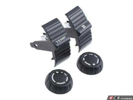 ES#4932987 - 997653100RADK - Climate Control Radio Button Kit - Includes 2 knobs and 2 switches - URO - Porsche