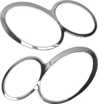 ES#2533783 - W209HLR - Headlight Rings - Priced As A Pair - Chrome Finish - URO - Mercedes Benz