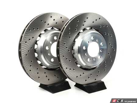 ES#5411652 - 34112284809kKT - Front Brake Rotors - Pair (380X30mm) - Features SHW Performance cross-drilled rotors - SHW Performance - BMW