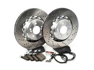 ES#5421170 - f8xm3rbsKT - Rear Brake Service Kit - Featuring SHW Performance Rotors and ECS DD23 ceramic brake pads - Assembled By ECS - BMW