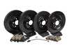 ES#4030883 - 025997ECS0622KT1 - Performance Front & Rear Brake Service Kit - Featuring ECS V5 Drilled/Dimpled & Slotted rotors and ECS DD23 Daily Driver ceramic pads - Assembled By ECS - Audi