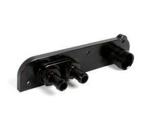 ES#5426248 - EBFI7001220C - BFI FSI CrankCase Breather Adapter W/ Twin -8 To Flare Fittings - This simple machined piece gives a clean and OEM look to your engine bay. - Black Forest Industries - Audi Volkswagen