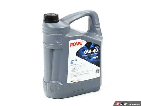 ES#5374160 - 20020-0050-99 - Hightec SYNTH RS SAE 0W-40 - 5 Liter - High-performance engine oil with an optimal viscosity grade produced using fully synthetic polyalpha-olefins (PAO). - ROWE - Audi BMW Volkswagen Mercedes Benz MINI Porsche
