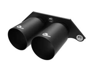 ES#4680392 - 49C36435-B - MACH Force-Xp 4 IN 304 Stainless Steel Bolt-On Exhaust Tips Satin Black - Finish your Porsches rear end with these 4" 304 stainless steel bolt-on tips, delivering a clean, aggressive look with hand TIG-welded quality and effortless OEM-style installation. - AFE - Porsche