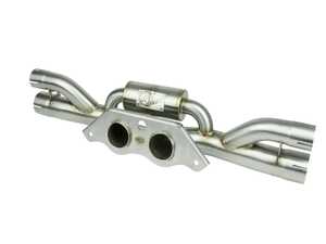 ES#4680391 - 49C36434 - MACH Force-Xp 304 Stainless Steel Secondary Muffler Delete Pipe - Boost sound and performance with this center muffler delete, featuring dual tuned Helmholtz resonators, 304 stainless steel construction, and 100% TIG-welded strength in a direct bolt-on design. - AFE - Porsche