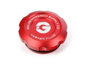 ES#4899833 - F5XWFC-R - MINI 2014+ JCW / GP3 (F5X) BLACKLINE Performance Edition RED Washer Fluid Cap - Upgrade metal cap in a special design - Goldenwrench Supply Co - MINI
